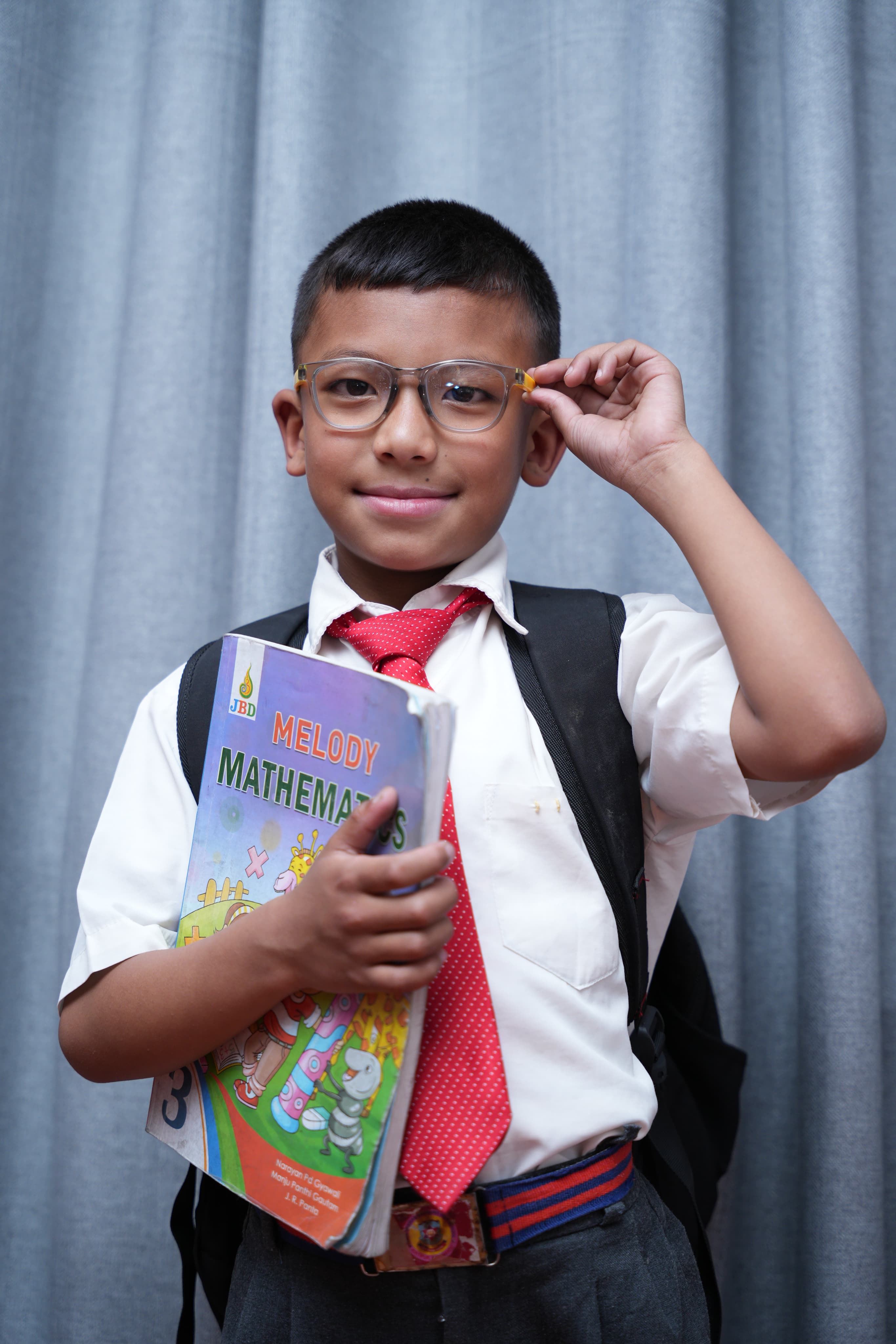 Student with book